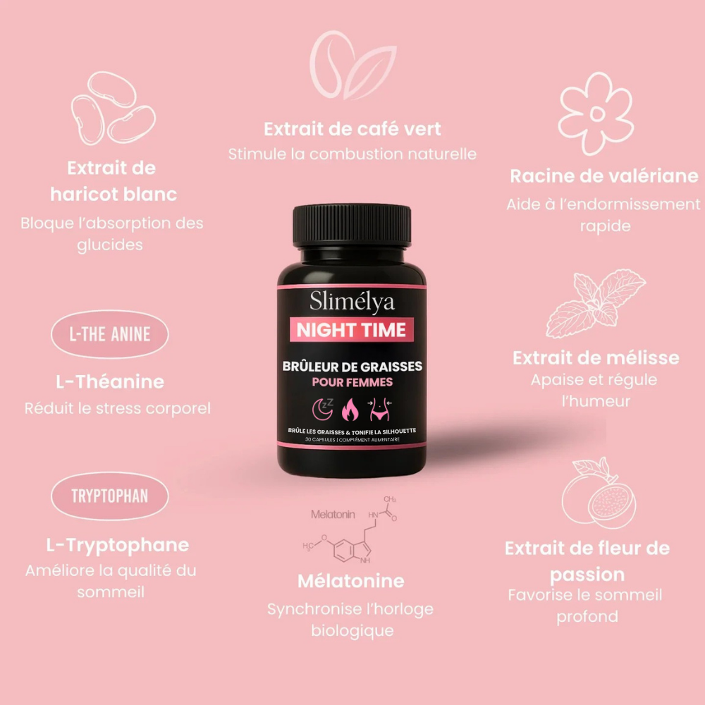 Slimélya® : Brûleur de Graisses Nocturne 100% Naturel